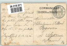 3432 Lützelflüh 1914 Foto AK Denkmal Jeremias Gotthelf Feldpost Commandant Esadron de Dragons 31