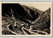 6487 Göschenen Foto AK Zahnradbahn Schöllenenbahn