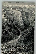 6500 Bellinzona Foto AK Gotthardbahn Bellinzona-Airolo