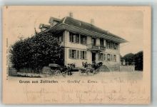 3052 Zollikofen 1905 Foto AK Gasthaus z. Kreuz
