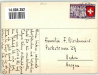 8000 Zürich 1939 Künstlerkarte Landesausstellung Patent 39