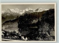 3803 Beatenberg - Kirche St. Beatenberg mit Eiger Mönch Jungfrau