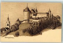 1663 Gruyères Künstlerkarte sign. Ch. Morel