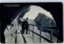 6010 Pilatus Kulm - Durchblick vom Tomlishorn Tunnel auf Kulm Esel