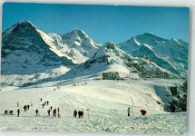 Männlichen Foto AK Winter Eiger Mönch Jungfrau Foto Gyger