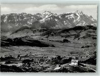 9056 Gais - Gasthaus Gäbris Flugaufnahme Blick zur Säntiskette
