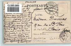 6442 Gersau 1906 - Partie bei der Kirche, Blick zum See