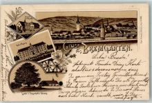 5620 Bremgarten AG 1900 Lithographie Anstalt St. Joseph Schulhaus Linde Einsiedelei Emaus Verlag Künzli Nr 378