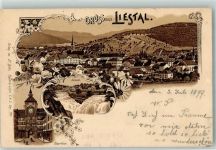 4410 Liestal 1899 Gebrauchsspuren Kessel Oberthor Lithographie