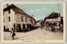 1898 St-Gingolph - le Frontiere Shell Tankstelle Gasthaus