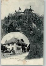8314 Kyburg 1907 Foto AK Schloss Kyburg Gasthaus zum Hirschen