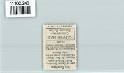 2126 Les Verrières - Vignette Wappen Kaffee Hag ca 1920-1940