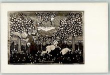 8752 Näfels Künstlerkarte Antipendium Schlachtkapelle sign. Flüeler