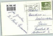 6815 Melide 1956 Foto AK Ponte sul Lago di Lugano