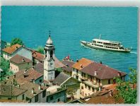 6576 Gerra Foto AK Motorschiff Gambarogno