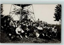 8340 Hinwil - Aussichtsturm, Bachtel Kulm - Touristengruppe, gute Erhaltung AK