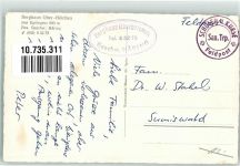 4458 Eptingen Foto AK Gasthaus Berghaus Ober-Bölchen Auto Omnibus Feldpost Schulen u,Kurse San.Trp.