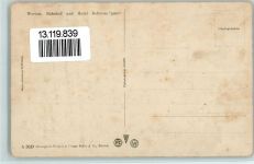 8872 Weesen Gebrauchsspuren Bahnhof und Hotel Bellevue Speer