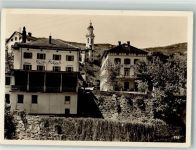 7450 Tiefencastel 1934 Foto AK Hotel Albula Kirche