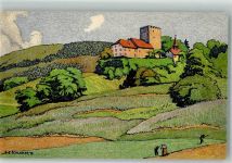 8570 Weinfelden Künstlersteindruck sign. Schlatter Weinfelder Schloss