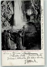 1890 St-Maurice 1904 - en Valais Cascades de la Grotte des fees