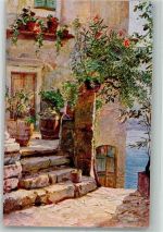 6978 Gandria Lithographie / Künstlerkarte