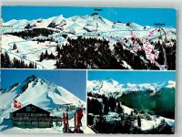 6383 Niederrickenbach Maria Rickenbach Winter Pension Gasthaus Halidgrat Seilbahn Brisen