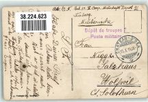 1660 Château-d´Oex 1914 Foto AK Poste militaire