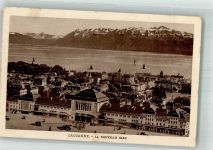 Lausanne Losanna Bahnhof Bahnhof Schweiz 1915 Foto AK
