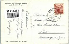 6074 Giswil 1945 Foto AK Schwendi Sarnersee Sachseln Melchtalerberge