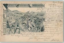 4143 Dornach 1900 Künstlerkarte 400jährige Jubiläumsschlacht der Schlacht bei Dornach sign