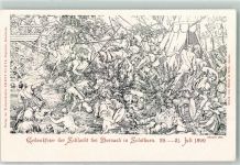 4143 Dornach Lithographie Gedenkfeier der Schlacht bei Dornach 1899