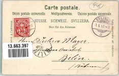 8193 Eglisau 1897 Gebrauchsspuren Tracht Rheinbrücke Neujahr Lithographie