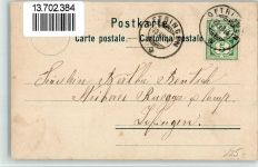 6263 Richenthal 1904 BOAKC Lithographie Gasthaus Zum Lamm Kirche Pfarrhaus