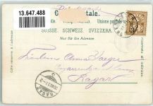 8942 Oberrieden 1902 - Villa Rosengarten Postgebäude