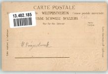 6356 Rigi Kaltbad Prägedruck Alpen Edelweiß Passepartout Lithographie