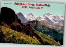 Schynige Platte Foto AK Werbung Schuhhaus Kohler Bern