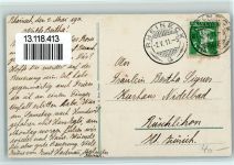 9424 Rheineck - 1911 Schloss Weinburg bei Rheineck-Tal Partie bei Kirche Drahtseilbahn