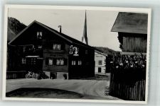 7240 Küblis Foto AK Fahrrad Gasthaus zum Weisskreuz