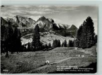 Iltios - Alp Sellamatt Blick zum Säntis Schafberg Moor und Gulmen