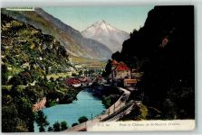 1890 St-Maurice 1909 - Brücke Schloss
