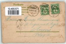 4600 Olten Prägedruck Wartburg Säli Fahne Wappen