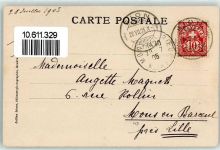 1983 Evolène 1905 - Bäuerin mit Sense auf dem Pferd sitzend