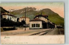 6780 Airolo Gebrauchsspuren Bahnhof Postamt Hotel des Alpes
