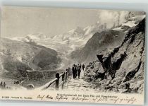 3906 Saas-Fee 1907 Foto AK Feegletscher