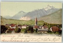 1880 Bex 1902 - Kirche Dent du Midi