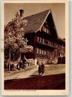 9113 Degersheim Foto AK Toggenburger Bauernhaus Foto Leibacher Ort lt. Stempel