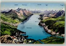 8874 Mühlehorn - Walensee Vogelschau Wehrliverlag