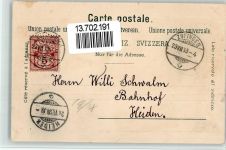 4800 Zofingen 1898 BOAKC Lithographie Rathaus Wartburg Säli Bahnhofplatz Thutbrunnen Schulhaus Verlag Künzli Nr 1464