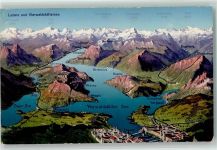 6403 Küssnacht am Rigi - Vierwaldstätter See Zuger See Vogelschau